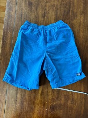 Patagonia Boys Baggies Shorts L Blue | Youth Swim Shorts | Liner Removed